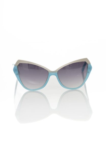 Frankie Morello - Light Blue Acetate Women's Sunglass