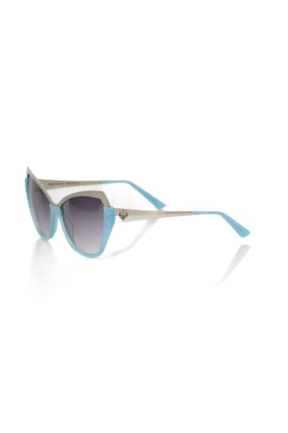 Frankie Morello - Light Blue Acetate Women's Sunglass