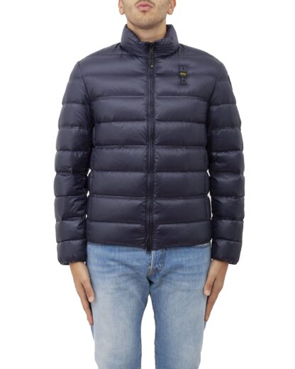 Blauer - Chic Blue Quilted Hooded Down Jacket