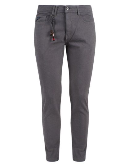 Yes Zee - Gray Cotton Men Trouser