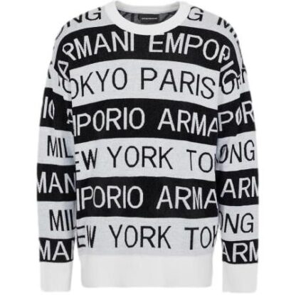 Emporio Armani - White Wool Men Sweater