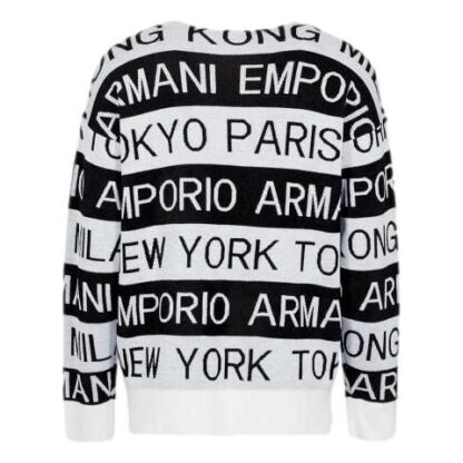 Emporio Armani - White Wool Men Sweater