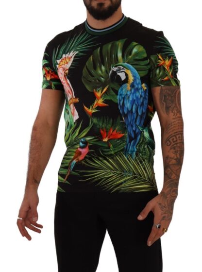 Dolce & Gabbana - Jungle Print Crew Neck Cotton Tee