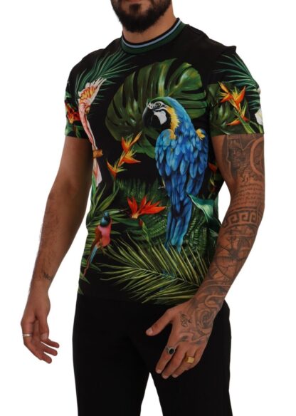 Dolce & Gabbana - Jungle Print Crew Neck Cotton Tee