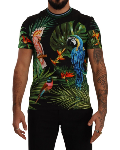 Dolce & Gabbana - Jungle Print Crew Neck Cotton Tee