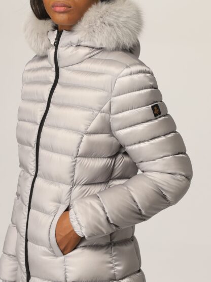 Refrigiwear - Chic Padded Down Jacket with Fur Hood