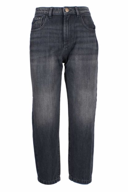 Yes Zee - "Black Cotton Women High-Waisted Jean"