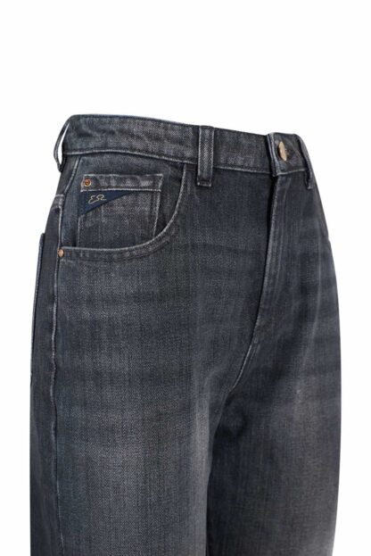 Yes Zee - "Black Cotton Women High-Waisted Jean"