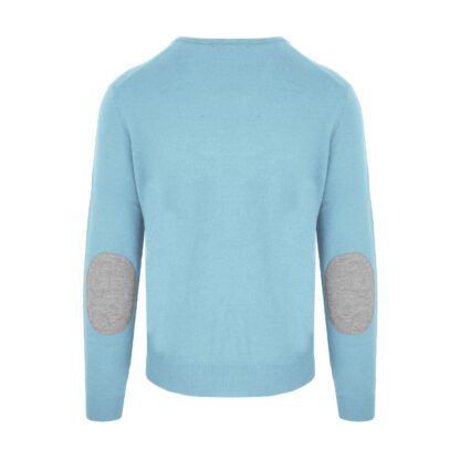 Malo - Light Blue Cashmere Men Sweater