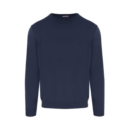 Malo - Elegant Cashmere Roundneck Sweater in Chic Blue