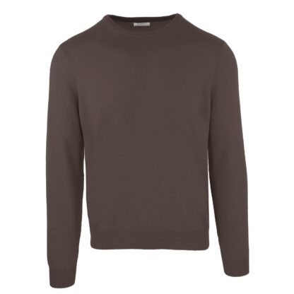 Malo - Elegant Brown Cashmere-Wool Blend Sweater