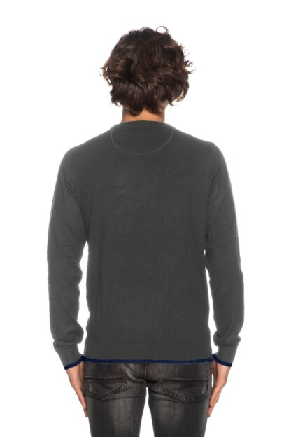 Yes Zee - Chic Two-Tone Crewneck Sweater