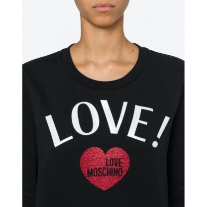 Love Moschino - Chic Glitter Heart Cotton Sweatshirt