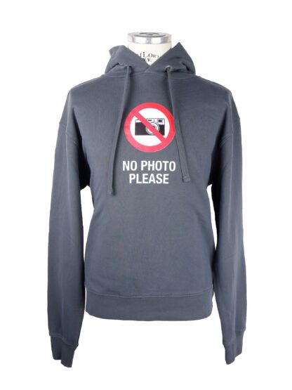 Diego Venturino - Elegant Grey Cotton Hooded Sweatshirt