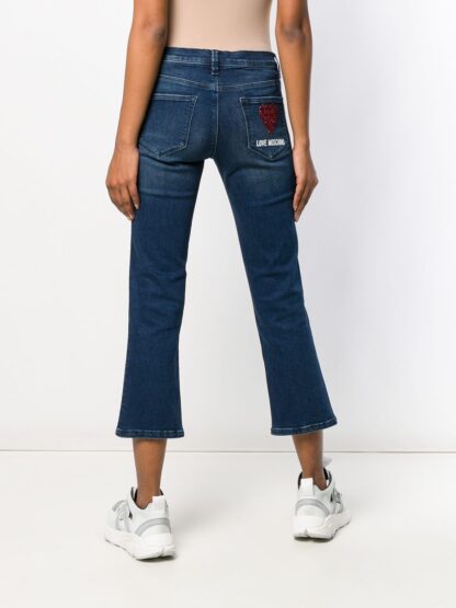 Love Moschino - Blue Cotton Women's Cropped Jean