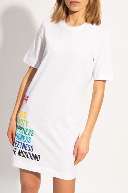 Love Moschino - White Cotton Women Dress