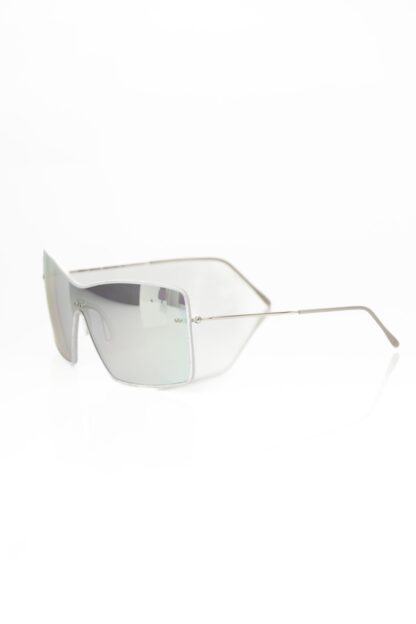 Frankie Morello - Silver Metallic Women Sunglass