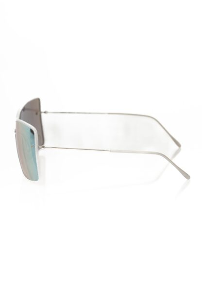 Frankie Morello - Silver Metallic Women Sunglass