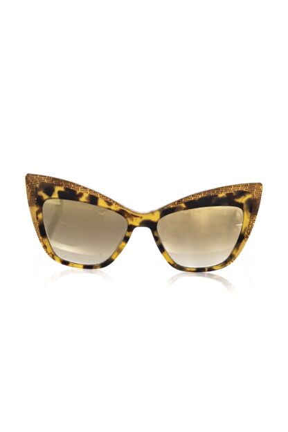 Frankie Morello - Brown Acetate Women Sunglass