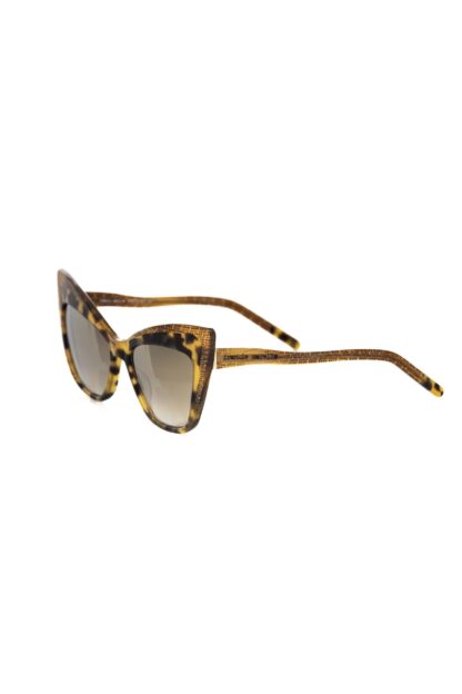 Frankie Morello - Brown Acetate Women Sunglass