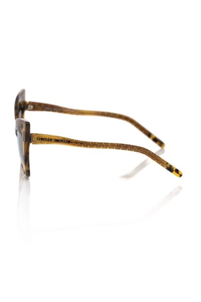 Frankie Morello - Brown Acetate Women Sunglass