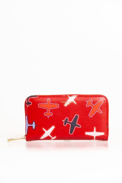 Trussardi - Red Leather Women Wallet