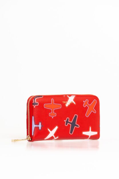 Trussardi - Red Leather Women Wallet