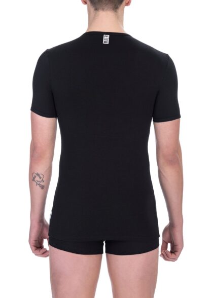 Bikkembergs - "Black Cotton Men T-Shirt"