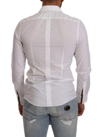 Dolce & Gabbana - Elegant White Cotton Poplin Dress Shirt