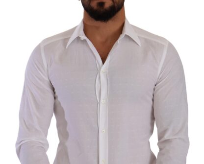 Dolce & Gabbana - Elegant White Cotton Poplin Dress Shirt