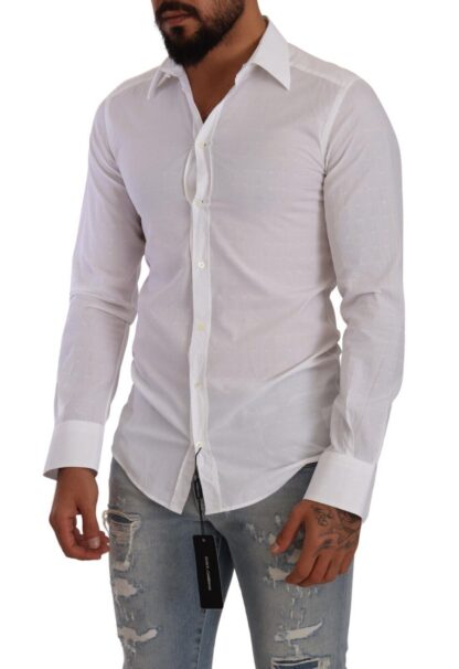 Dolce & Gabbana - Elegant White Cotton Poplin Dress Shirt