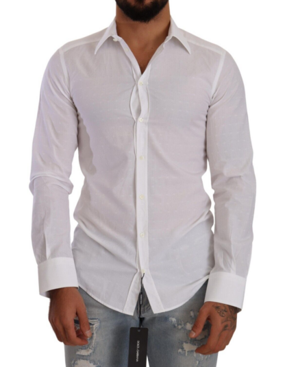 Dolce & Gabbana - Elegant White Cotton Poplin Dress Shirt