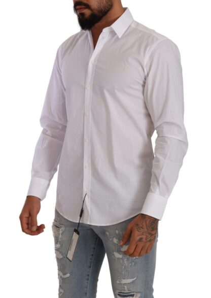 Dolce & Gabbana - Elegant White Martini Dress Shirt