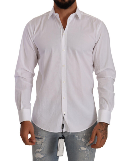 Dolce & Gabbana - Elegant White Martini Dress Shirt