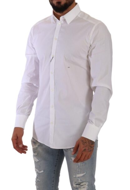 Dolce & Gabbana - Elegant Slim Fit White Dress Shirt