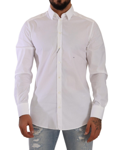 Dolce & Gabbana - Elegant Slim Fit White Dress Shirt