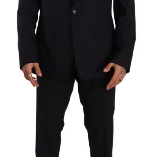 Dolce & Gabbana - Elegant Velvet Blue Slim Fit Suit