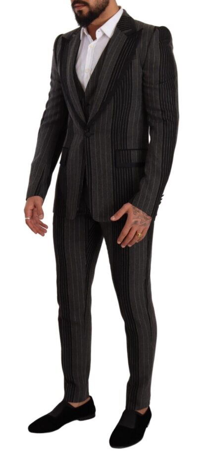 Dolce & Gabbana - Elegant Striped Three-Piece Suit