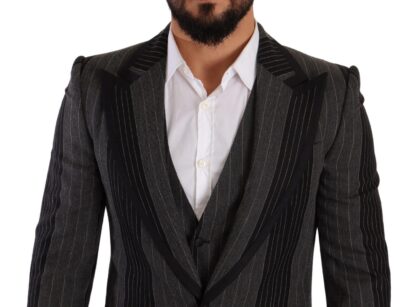 Dolce & Gabbana - Elegant Striped Three-Piece Suit