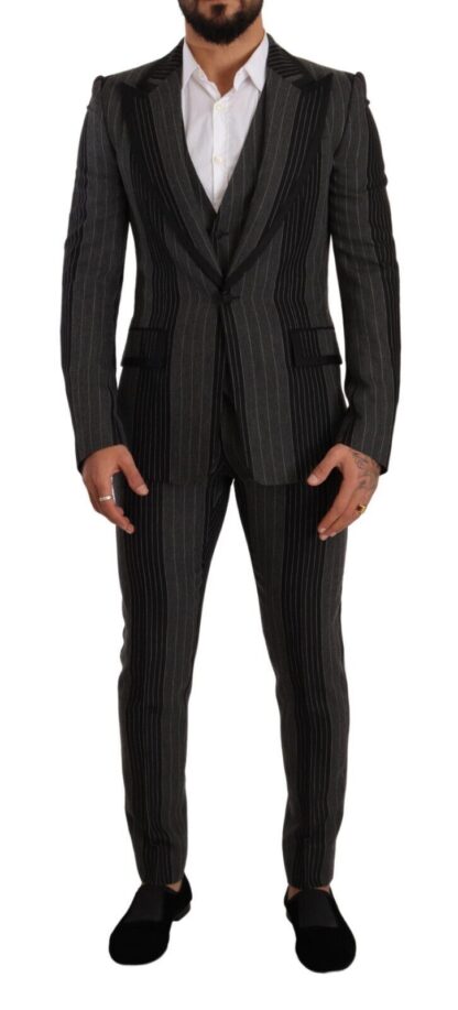 Dolce & Gabbana - Elegant Striped Three-Piece Suit