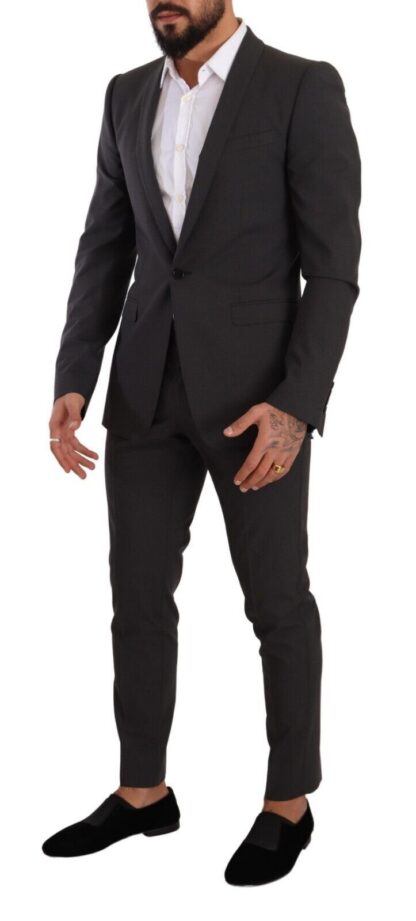 Dolce & Gabbana - Elegant Gray Slim Fit Wool Suit