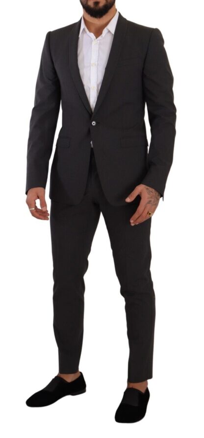 Dolce & Gabbana - Elegant Gray Slim Fit Wool Suit