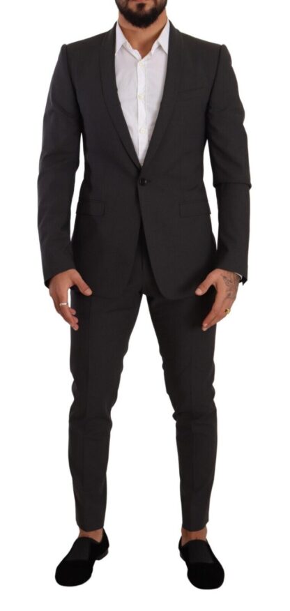 Dolce & Gabbana - Elegant Gray Slim Fit Wool Suit