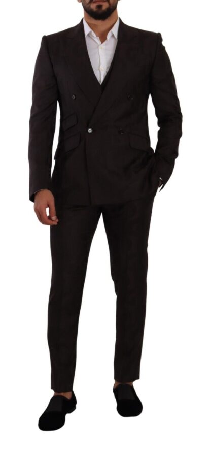 Dolce & Gabbana - Elegant Purple Wool 3-Piece Men's Suit