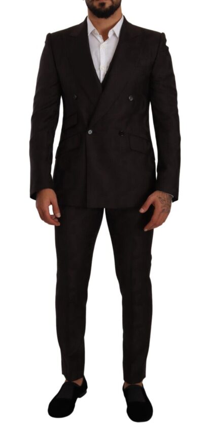 Dolce & Gabbana - Elegant Purple Wool 3-Piece Men's Suit