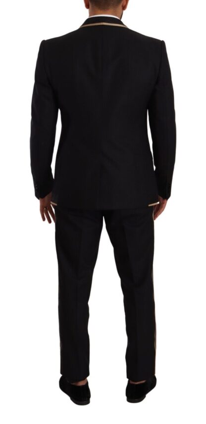 Dolce & Gabbana - Elegant Black Silk Blend 3-Piece Suit