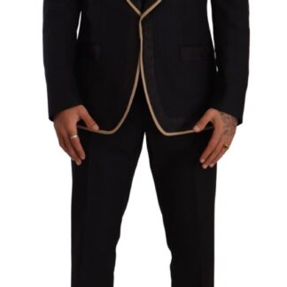 Dolce & Gabbana - Elegant Purple Wool 3-Piece Men's Suit