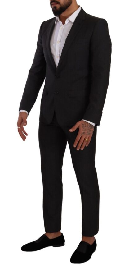 Dolce & Gabbana - Elegant Black Wool Martini Suit