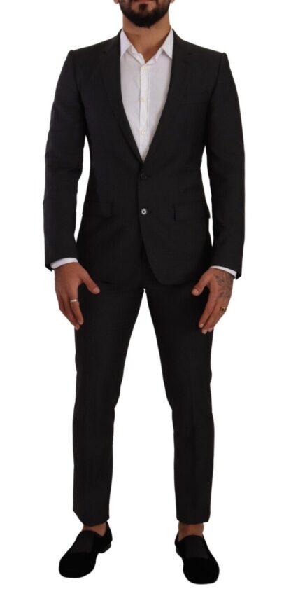 Dolce & Gabbana - Elegant Black Wool Martini Suit