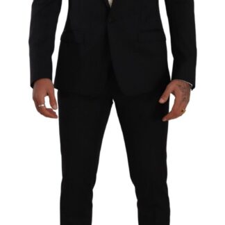 Dolce & Gabbana - Elegant Black Silk Blend 3-Piece Suit